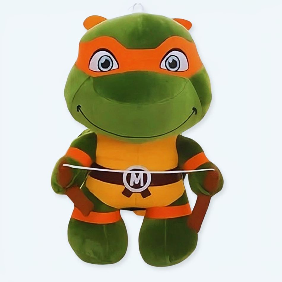 Peluche Tortue Ninja Michelangelo héros doux enfant 35cm La compagnie de la peluche