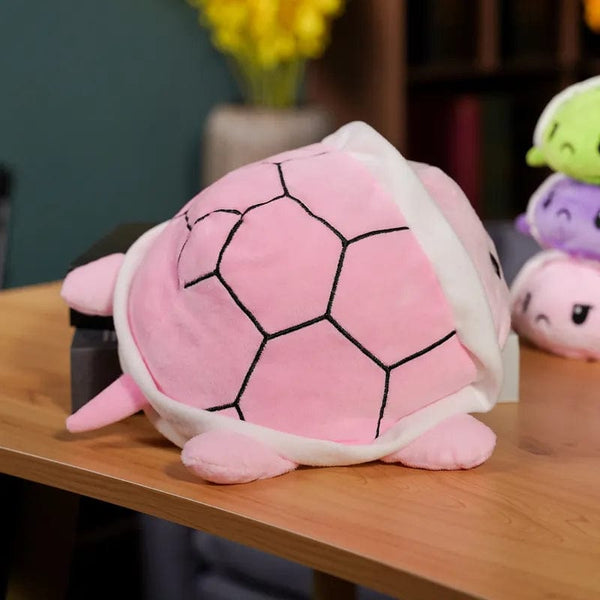 Peluche tortue réversible