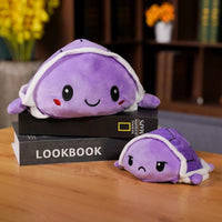 Peluche tortue réversible Violet / 15cm