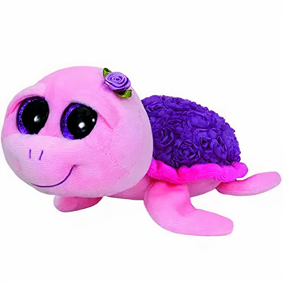 Peluche tortue rose douce enfant chambre câlin La compagnie de la peluche