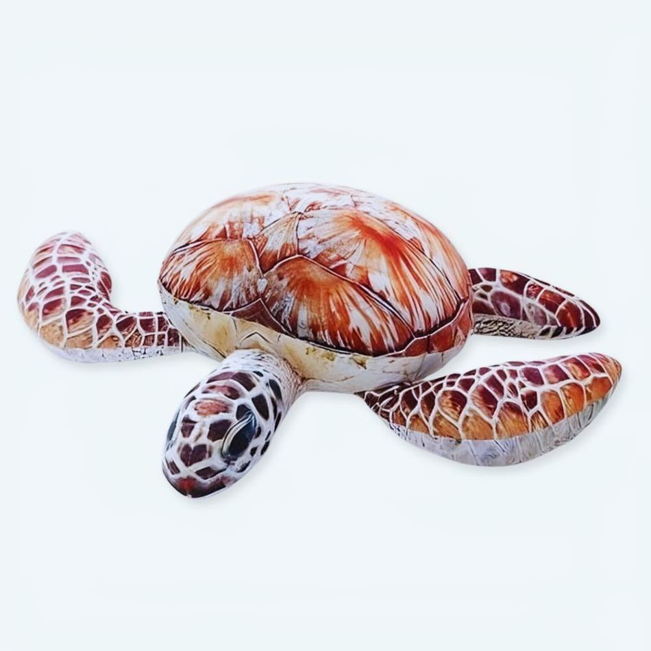 Peluche tortue rouge océan douce enfant câlin 20cm La compagnie de la peluche