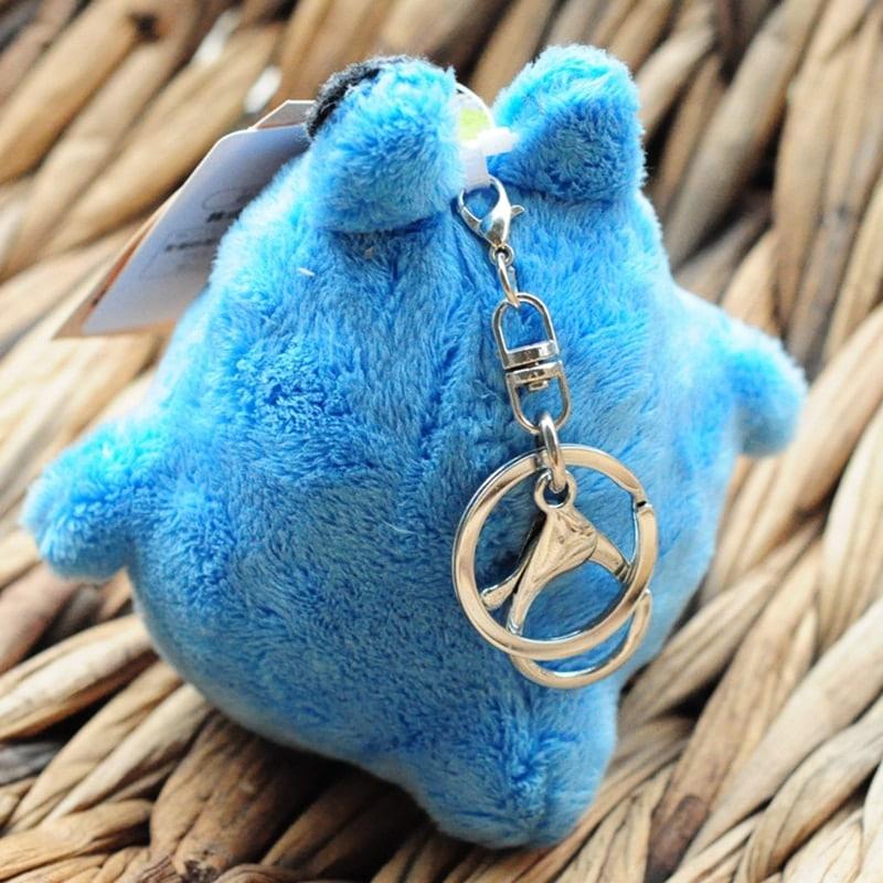 Peluche Totoro bleu kawaii porte-clés mignon accessoire La compagnie de la peluche
