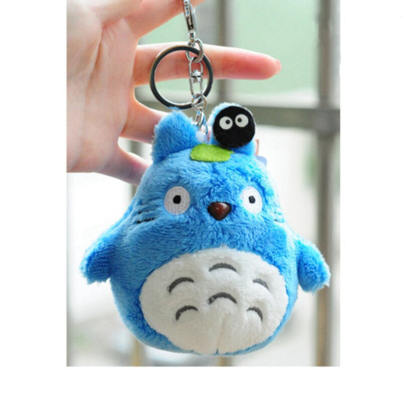 Peluche Totoro bleu kawaii porte-clés mignon accessoire La compagnie de la peluche
