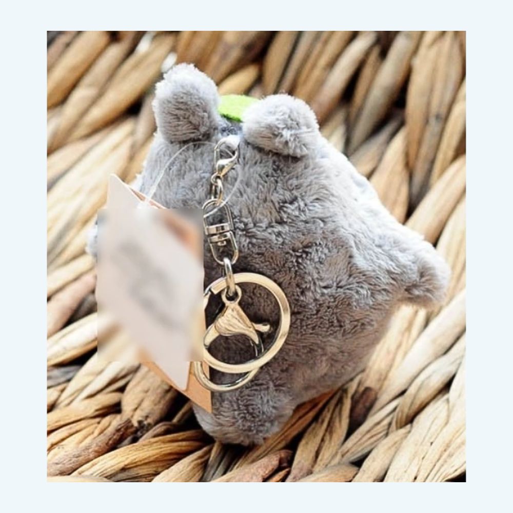 Peluche Totoro gris porte-clés mignon doux univers Ghibli La compagnie de la peluche