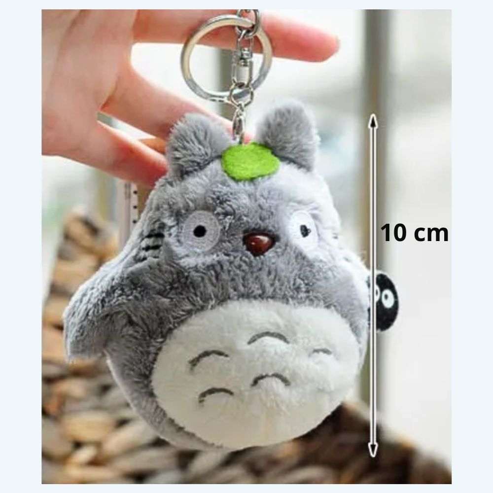 Peluche Totoro gris porte-clés mignon doux univers Ghibli La compagnie de la peluche