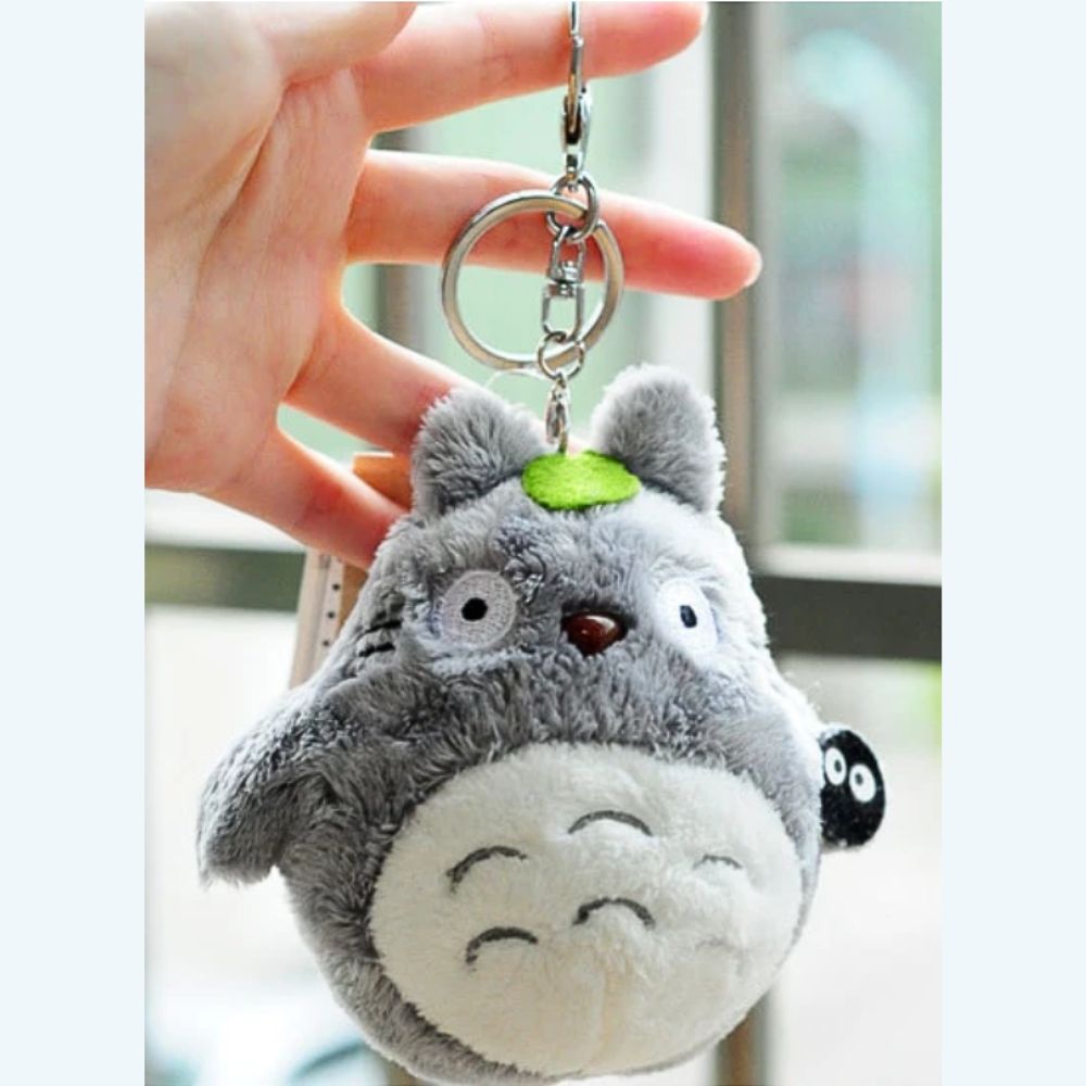 Peluche Totoro gris porte-clés mignon doux univers Ghibli La compagnie de la peluche
