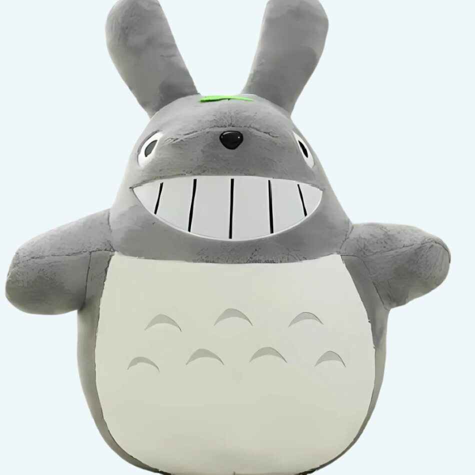 Peluche Totoro sourire géant doux compagnon enfant 100cm La compagnie de la peluche