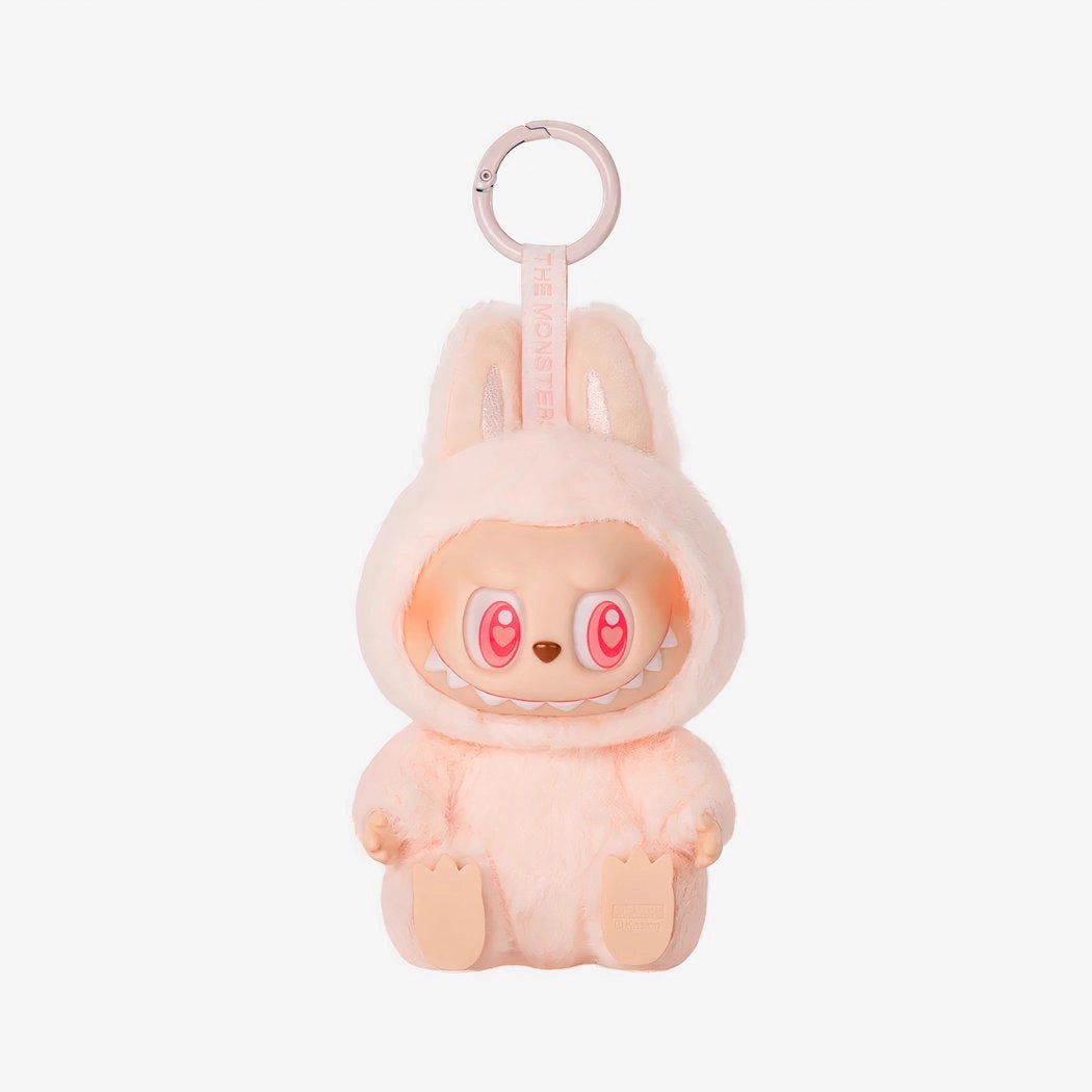 Peluche type Labubu assise boîte mystère