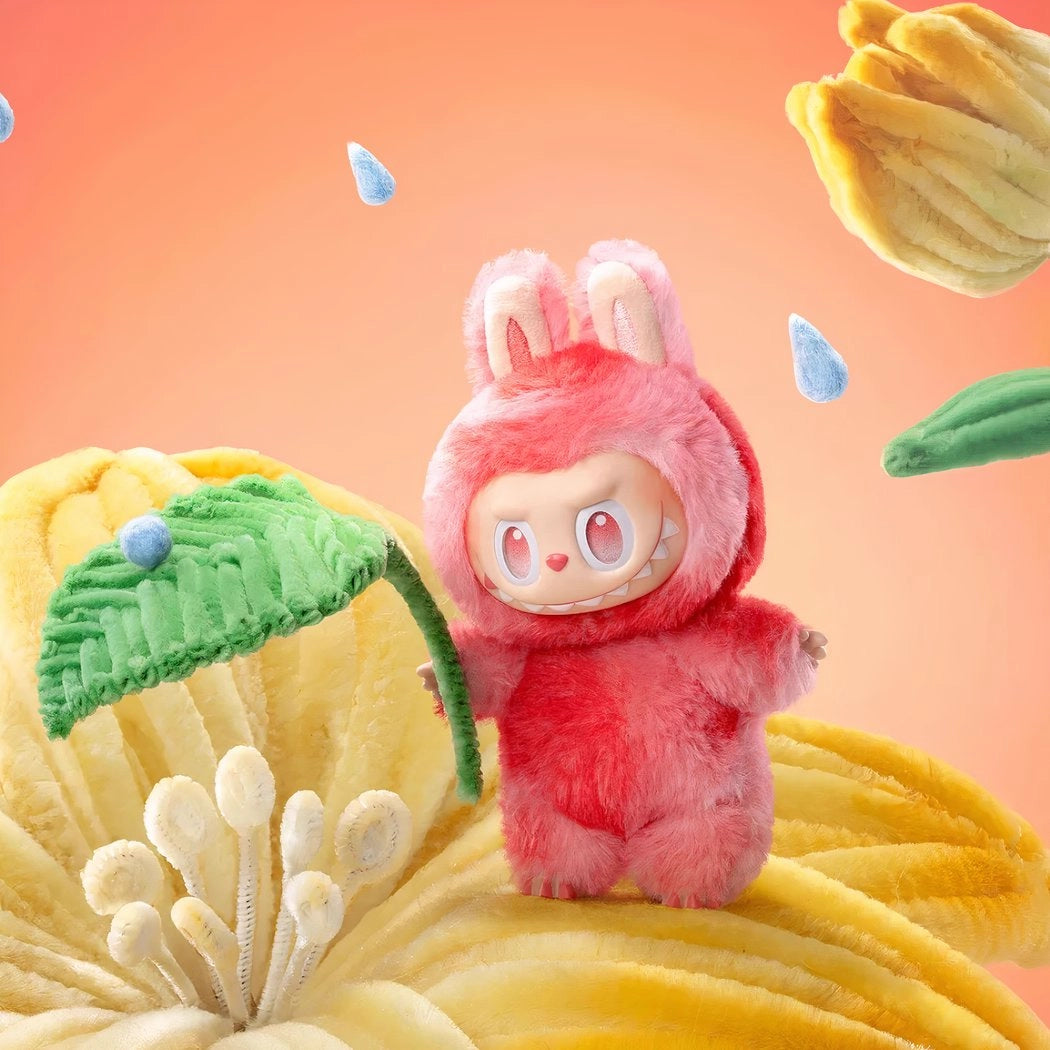 Peluche type Labubu coloré boîte mystère