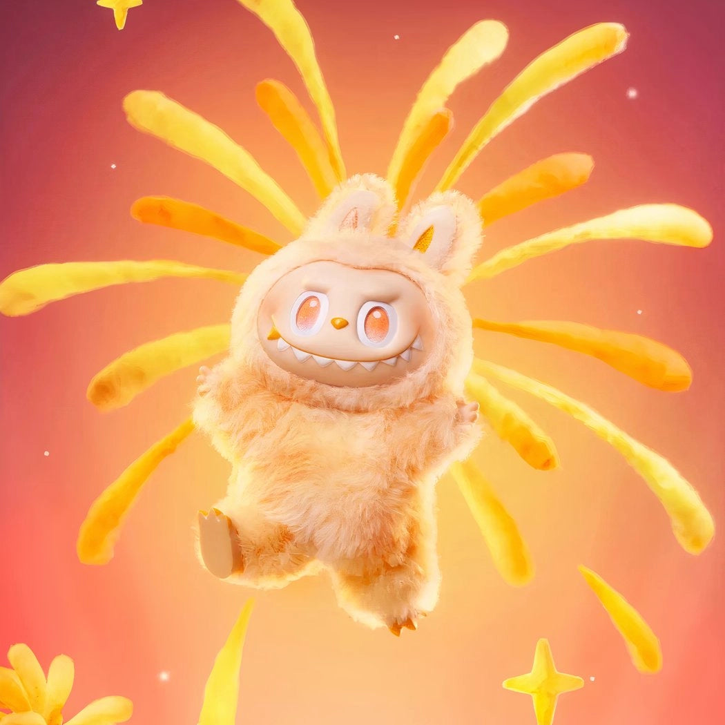 Peluche type Labubu coloré boîte mystère