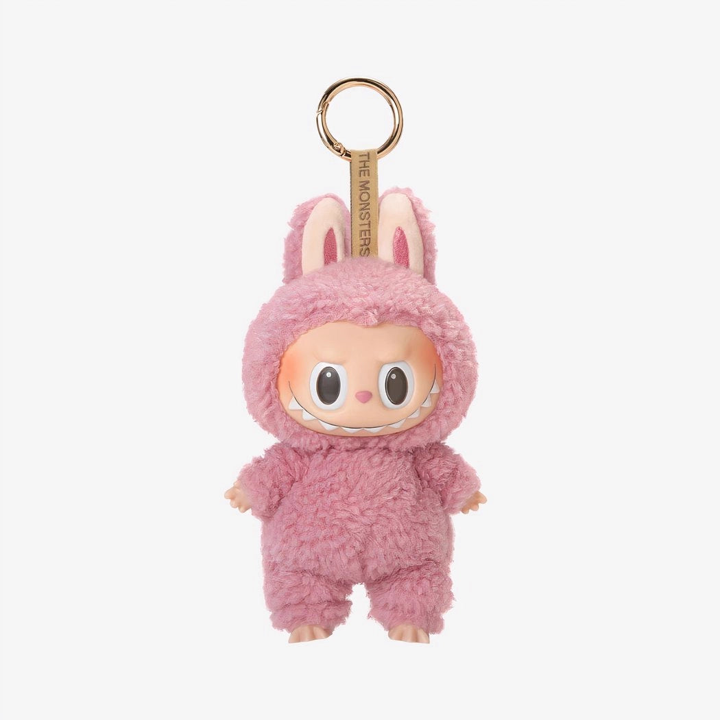 Peluche type Labubu debout boîte mystère
