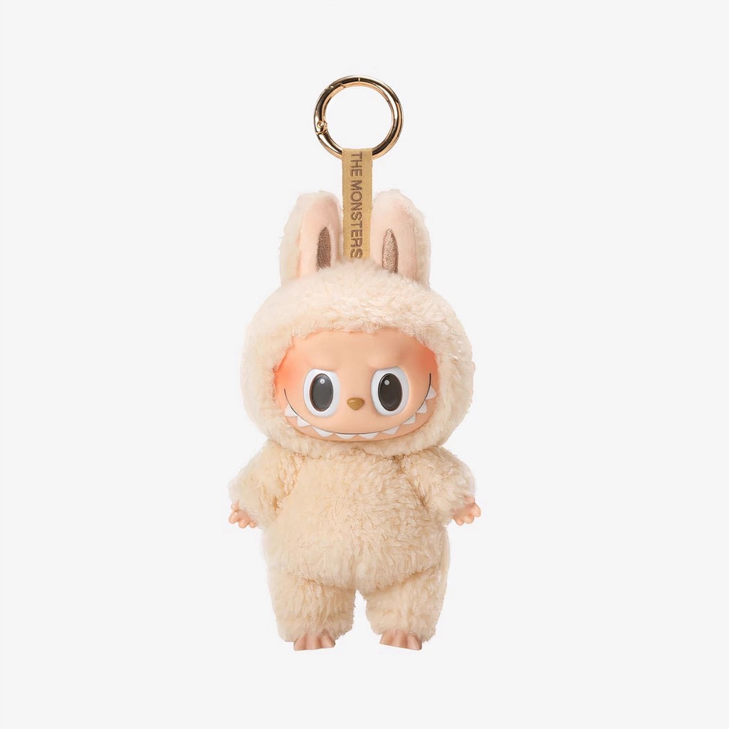 Peluche type Labubu debout boîte mystère