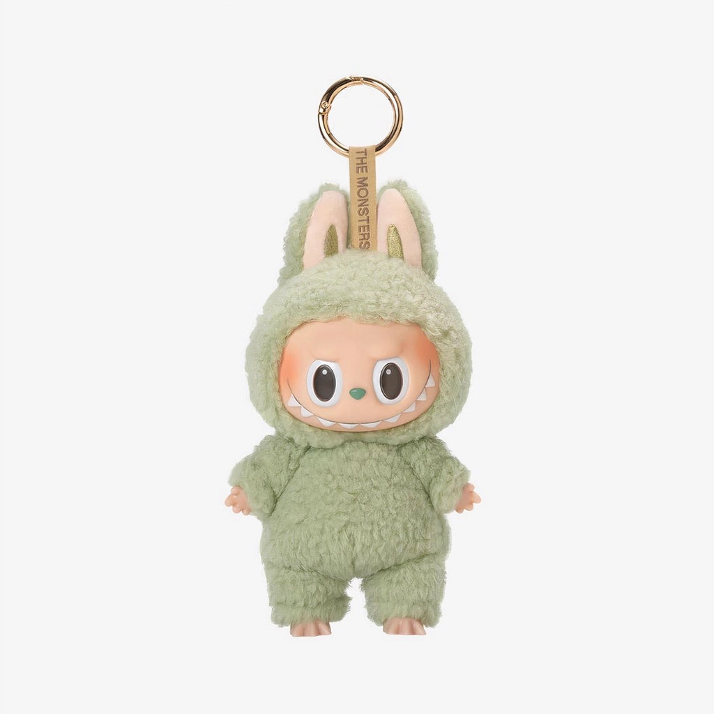 Peluche type Labubu debout boîte mystère