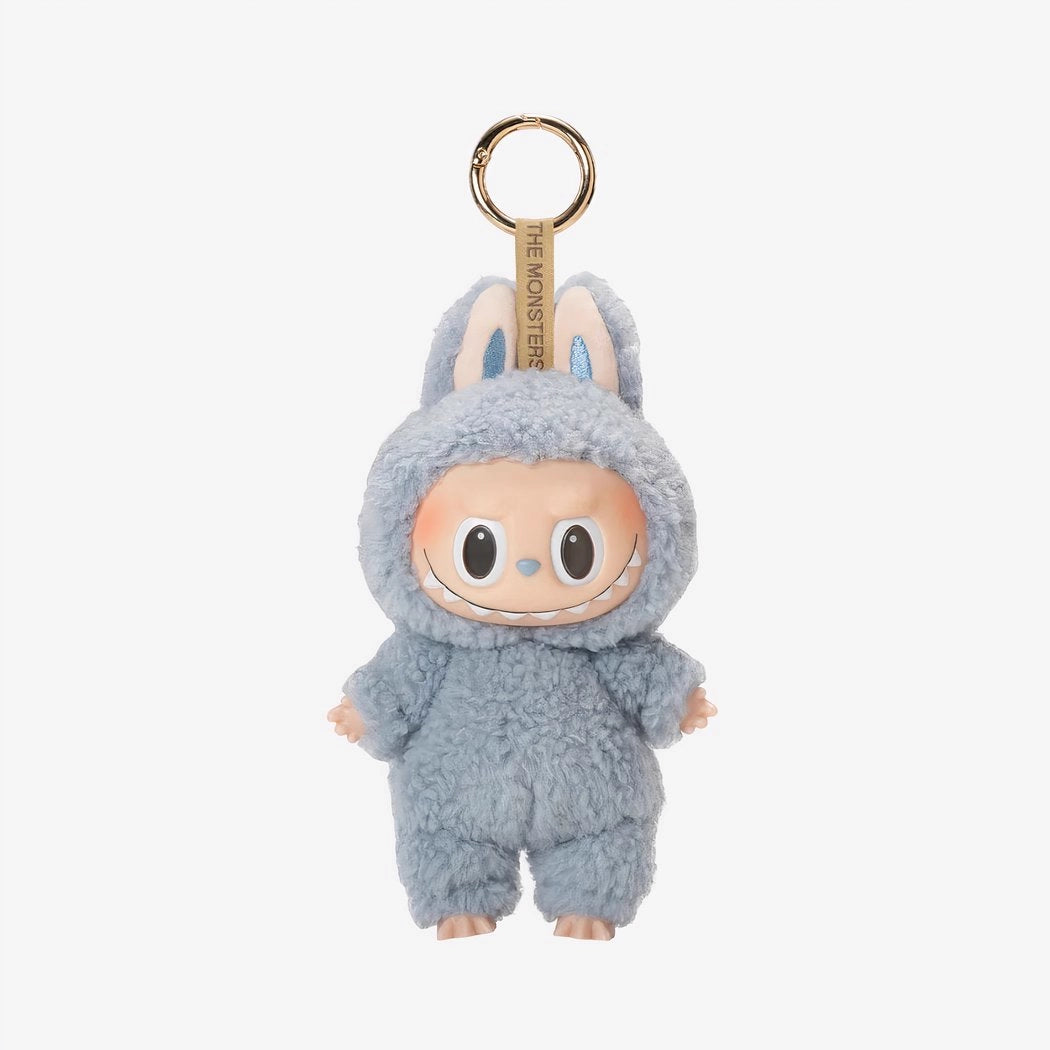 Peluche type Labubu debout boîte mystère