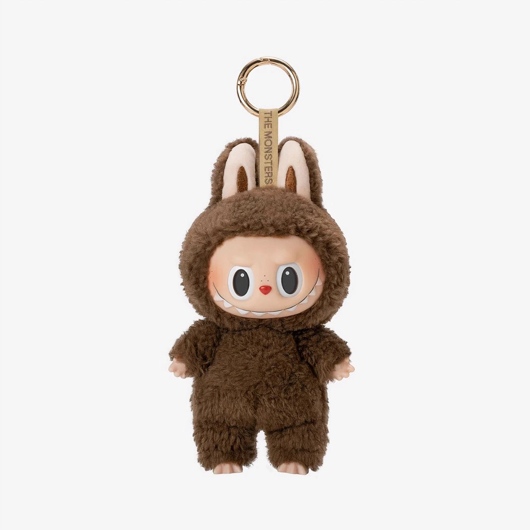 Peluche type Labubu debout boîte mystère