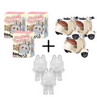 Peluche type Labubu debout boîte mystère