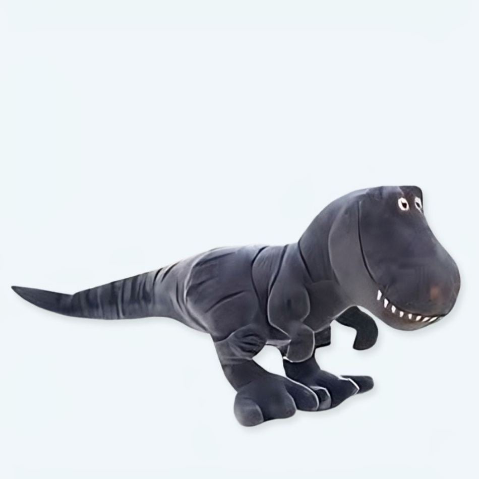 Peluche tyrannosaure gris doux dinosaure enfant câlin 40cm La compagnie de la peluche