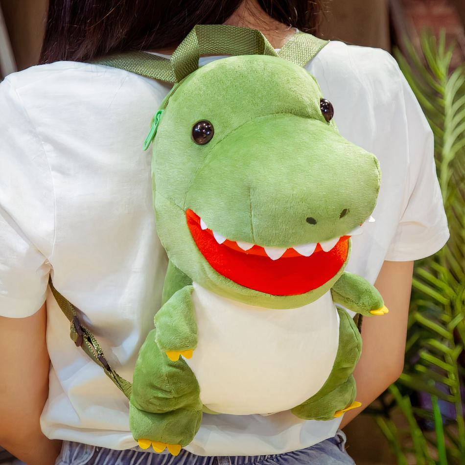 Peluche tyrannosaure sac à dos enfant doux amusant La compagnie de la peluche