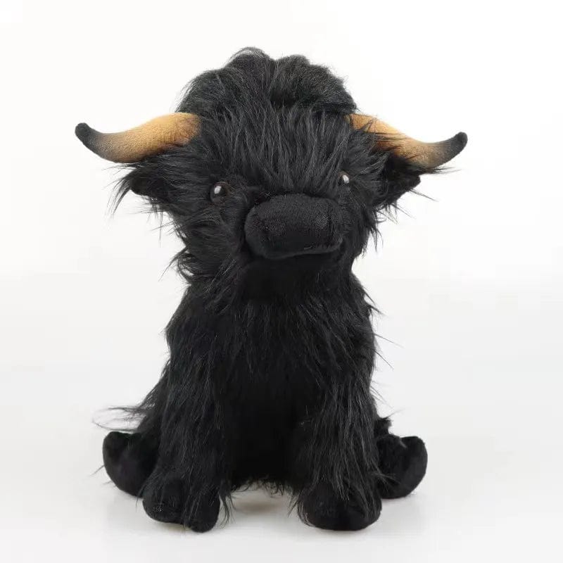 Peluche vache des montagnes Noir / 29cm