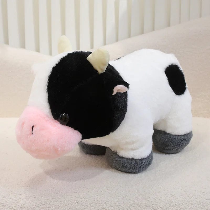 Peluche vache petite et mignonne Blanc / 32cm