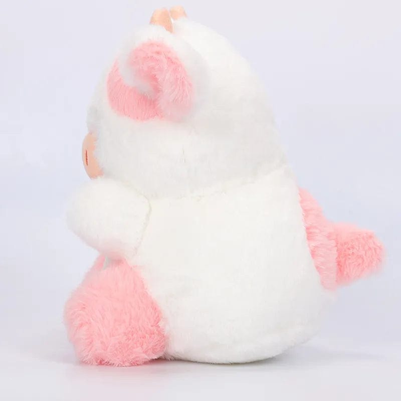 Peluche vache rose et toute petite