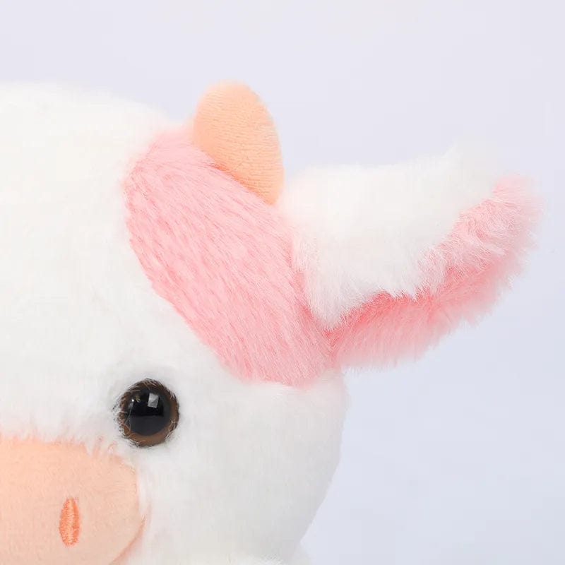 Peluche vache rose et toute petite