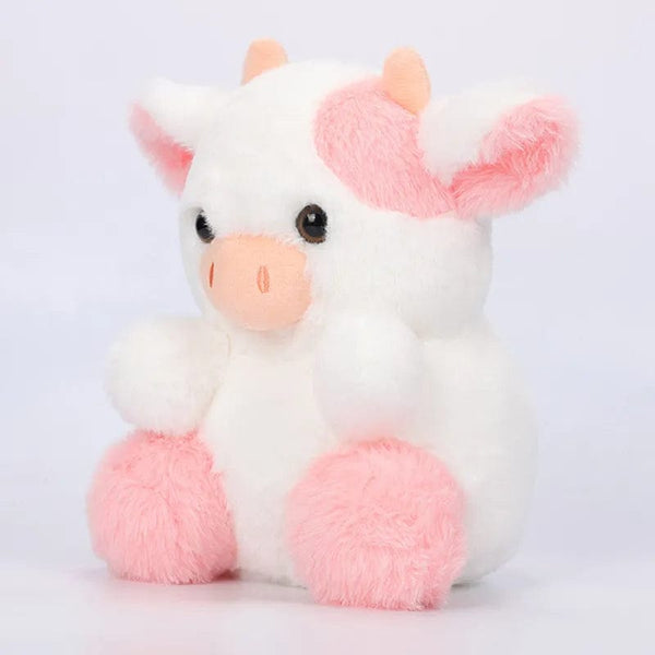 Peluche vache rose et toute petite