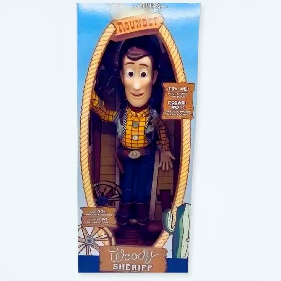 Peluche Woody cowboy doux enfant aventure câlin avec-sa-boite La compagnie de la peluche