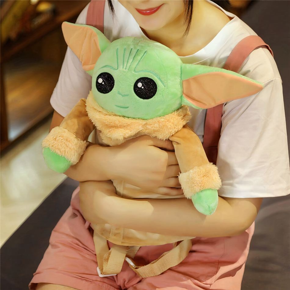 Peluche Yoda sac à dos doux vert enfant Star Wars La compagnie de la peluche
