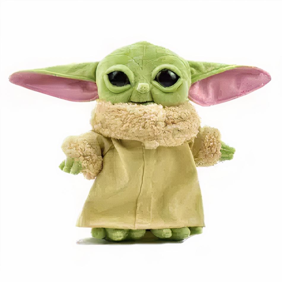 Peluche Yoda vert galactique 20cm doux et câlin La compagnie de la peluche