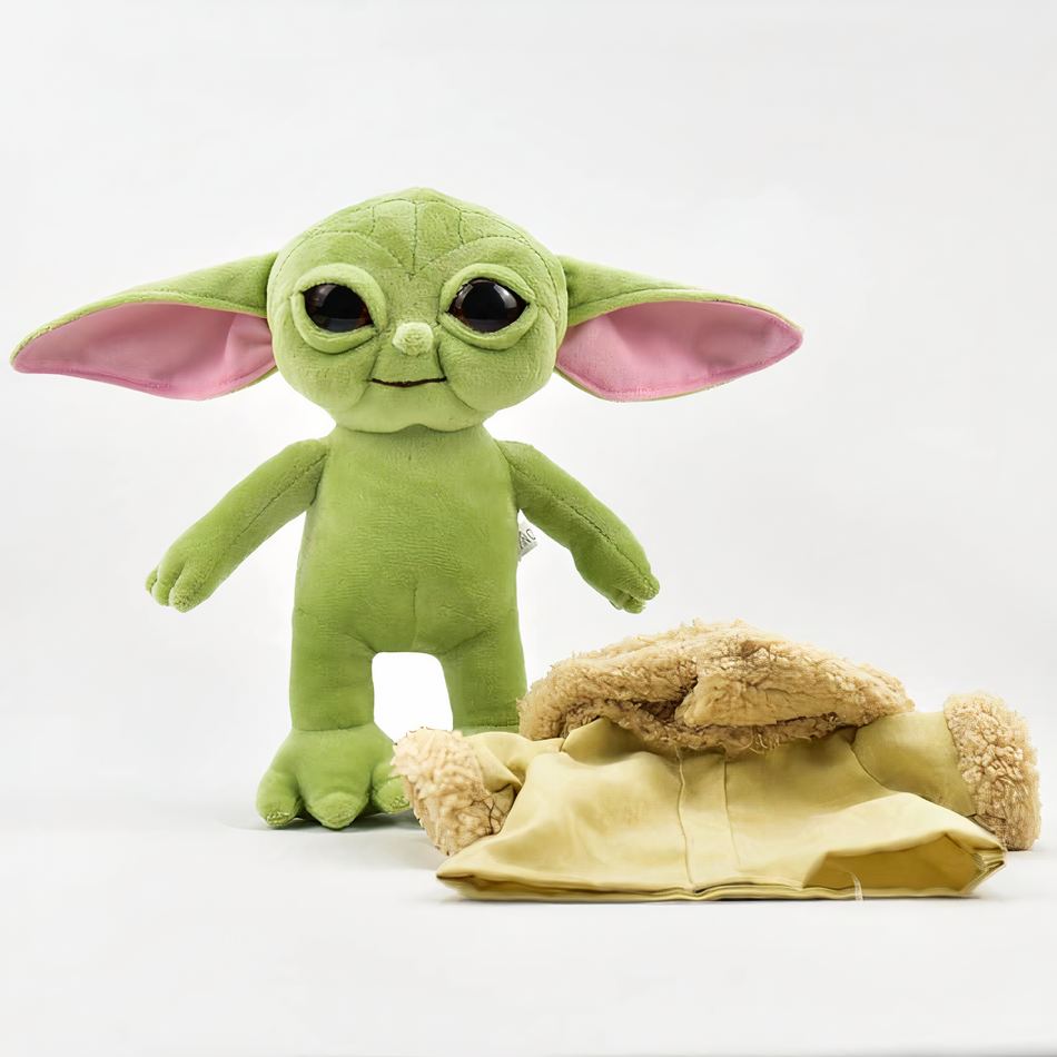 Peluche Yoda vert galactique 20cm doux et câlin La compagnie de la peluche