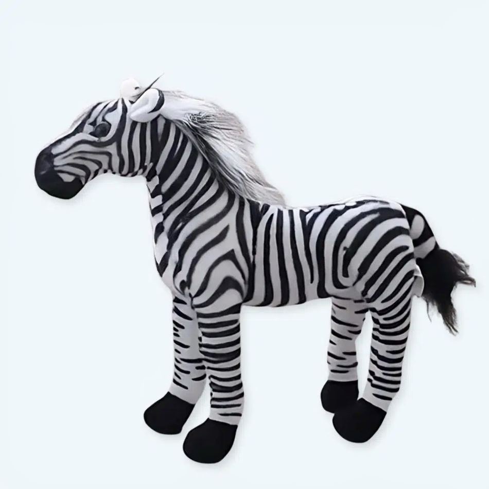 Peluche zèbre doux safari enfant chambre déco La compagnie de la peluche