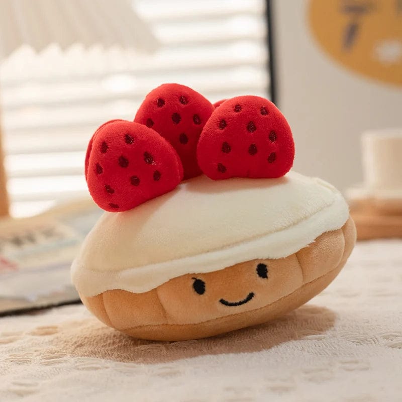 Peluches petites tartes Saint-Valentin Rouge / 10cm