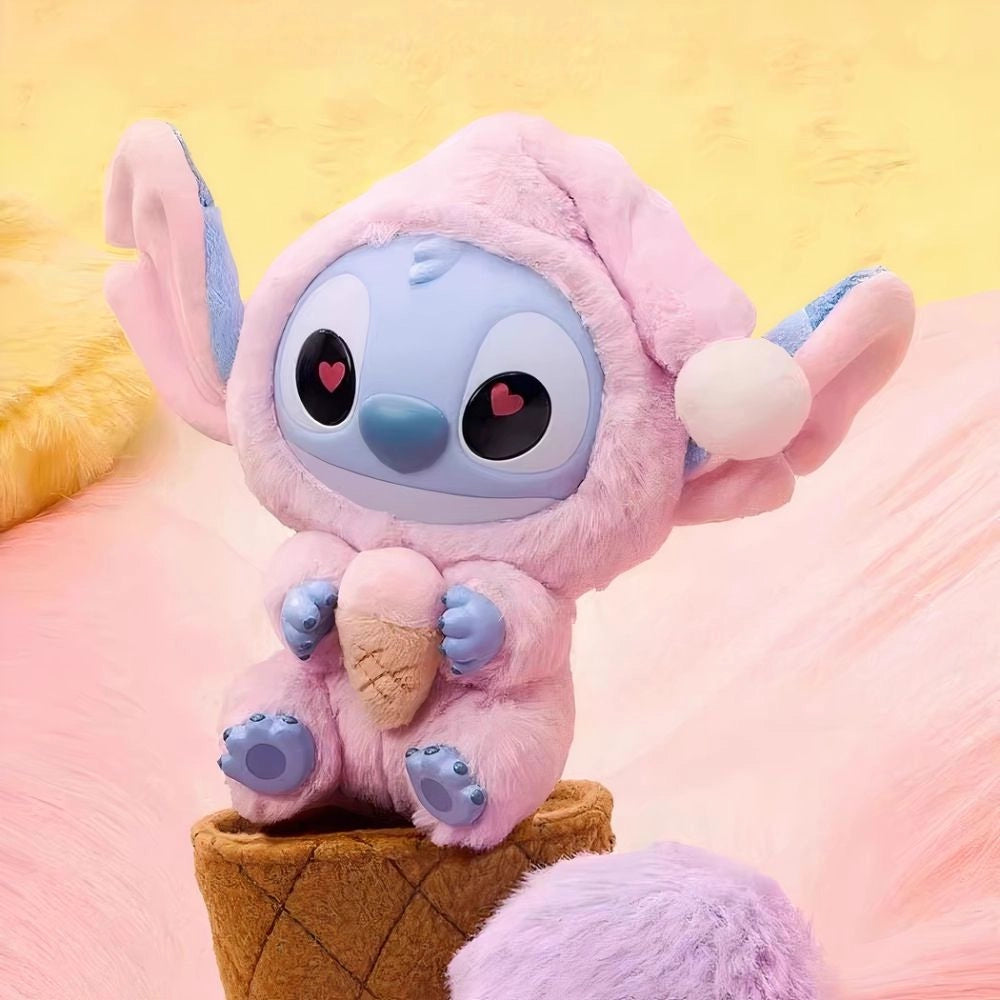 Peluches style Labubu Stitch en tenue