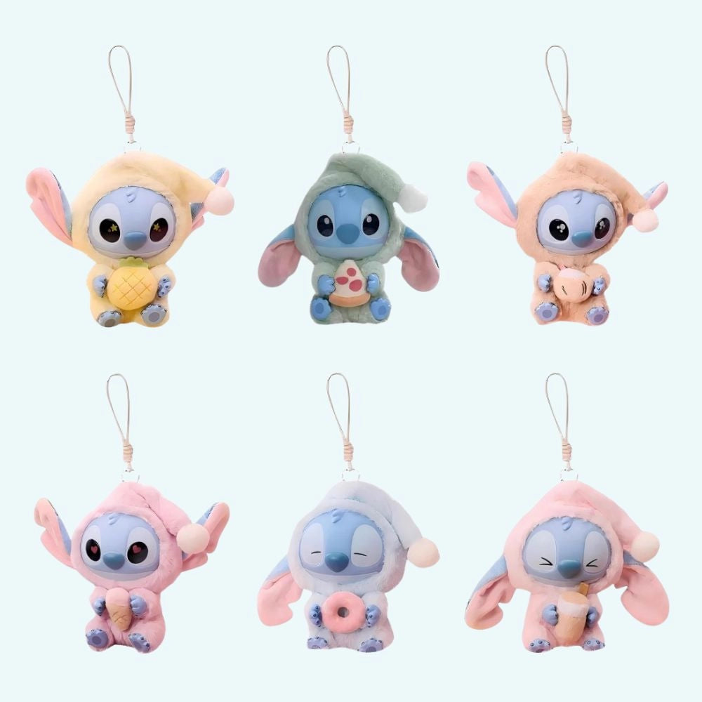 Peluches style Labubu Stitch en tenue