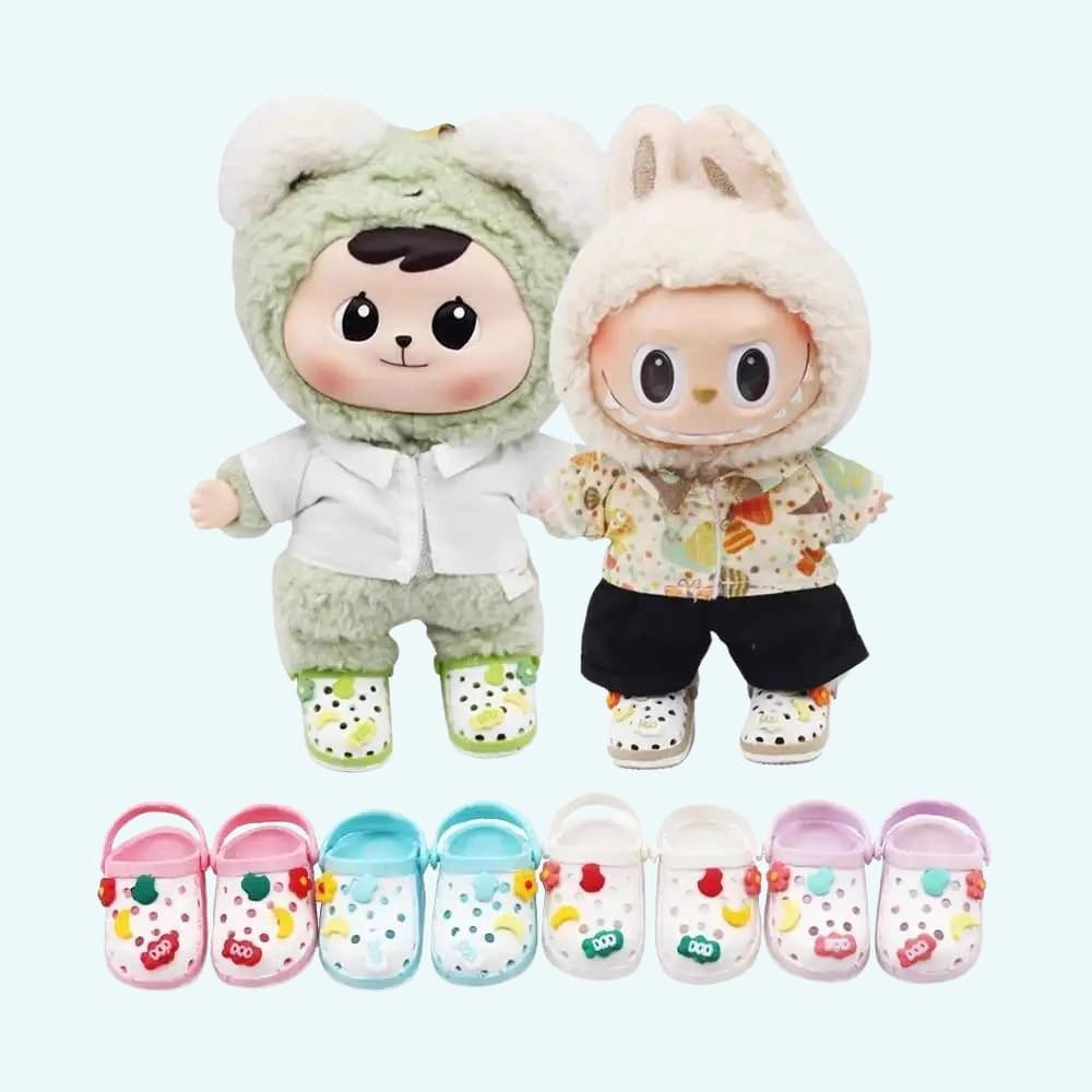 Sabots style crocs pour peluche style Labubu