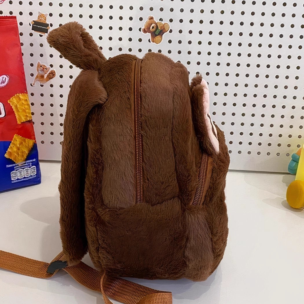 Sac à dos en peluche style Labubu
