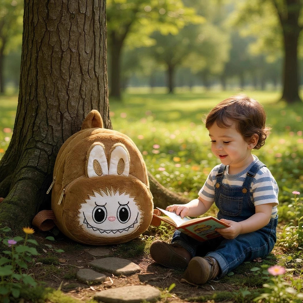 Sac à dos en peluche style Labubu