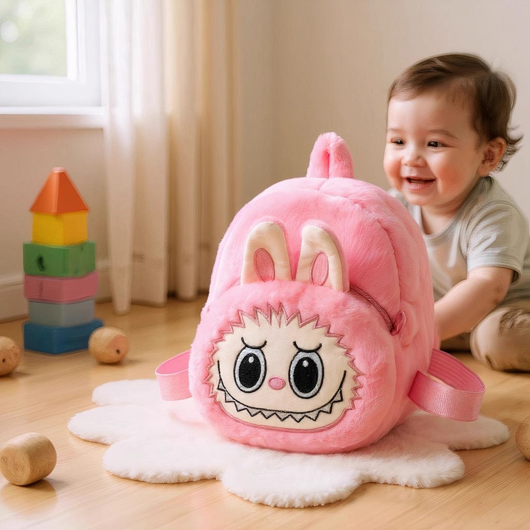 Sac à dos en peluche style Labubu
