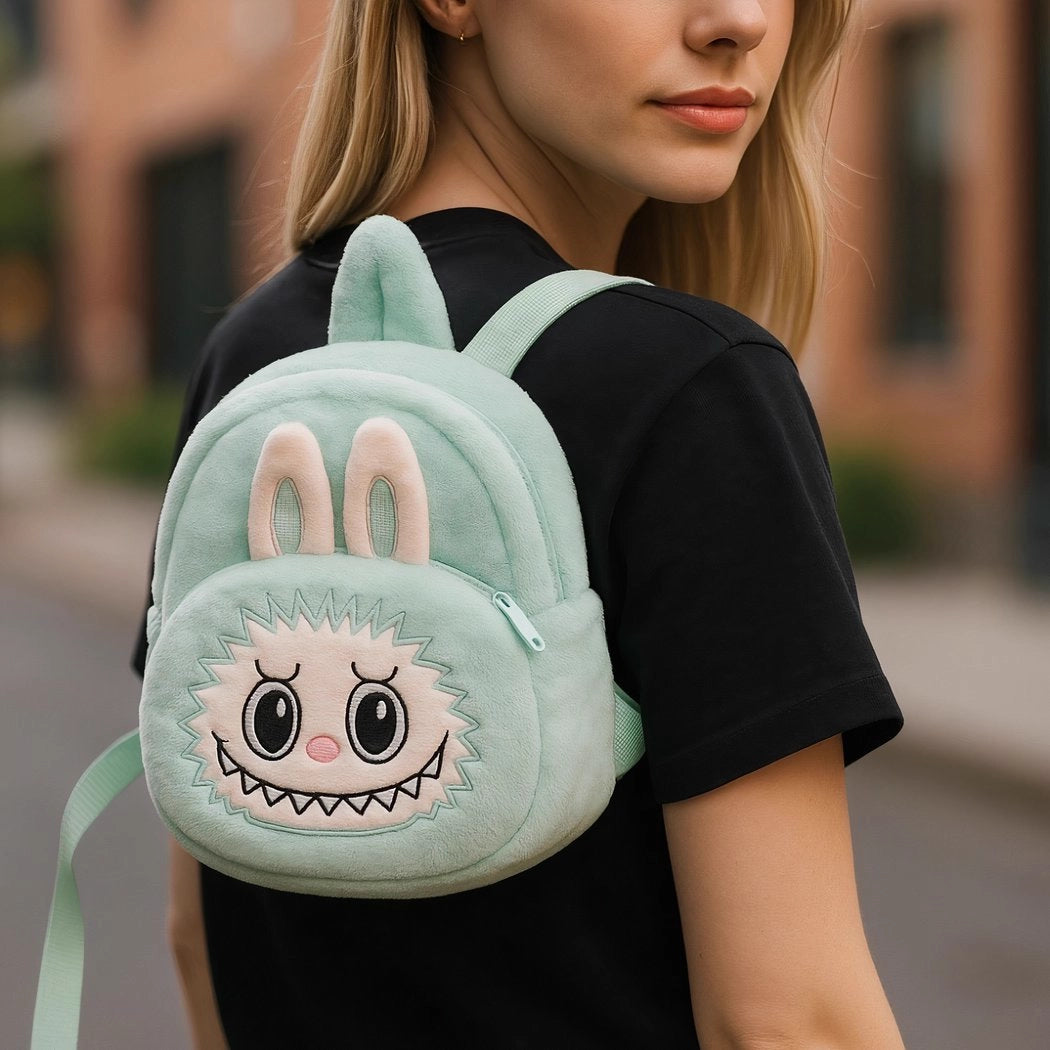 Sac à dos en peluche style Labubu