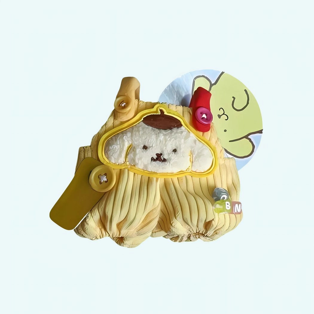 Salopette kawaii peluche type Labubu mignonne