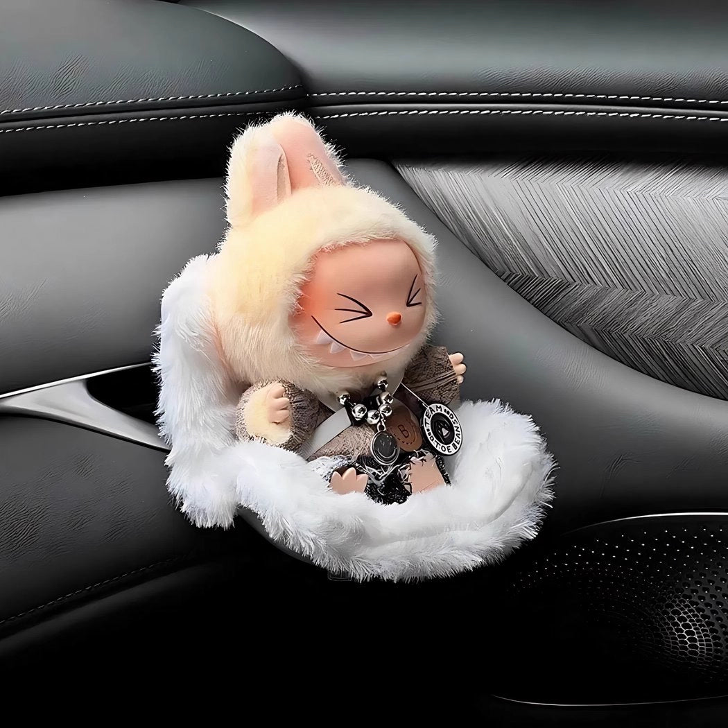 Siège auto harnais peluche style Labubu