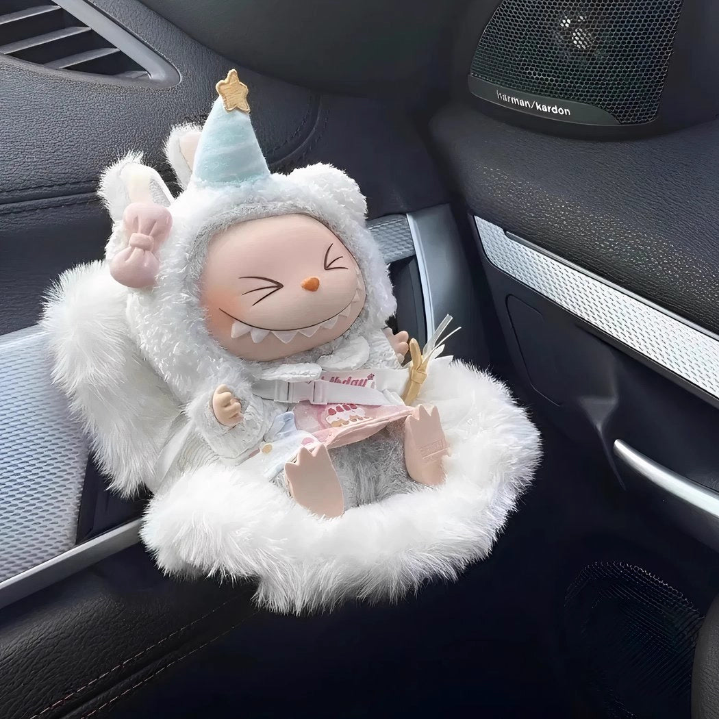 Siège auto harnais peluche style Labubu